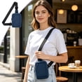 thumbnail image 2 of Travel Sling Bag for Men & Women, Crossbody Multipocket Chest Bag with Anti-Theft, Small Chest Bag Casual Trendy Waterproof Lightweight Phone Crossover Daypack - Dark Blue, 2 of 6
