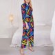 thumbnail image 3 of Balery Vintage Audio Cassettes Conjunto de Pijama con Estampado para Mujer, Conjunto de Dos Piezas con Manga Larga, Ropa de Dormir Suave con Bolsillos, Pijamas Cómodos-Medium, 3 of 7