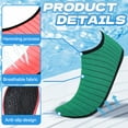 thumbnail image 7 of TELOLY Water Shoes for Women Men,Breathable Fit Swim Water Shoes,Beach Socks for Beach Swim Pool Surf Exercise,Green, 7 of 7