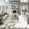 thumbnail image 3 of 5'x7' Area Rugs for Living Room Bedroom, Eucalyptus Leaves Washable Rug Carpet Runner Indoor Outdoor, Summer Botanical Green Watercolor Non Slip Floor Mats Area Rug for Kitchen, Nursery, 3 of 8