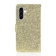 thumbnail image 3 of Leather For Samsung Galaxy A57 5G Case 6.7",Glitter Sparkly Bling Flip Wallet Leather Case With Card Holder Shockproof Kickstand Protective Phone Cases Cover,Gold,For Galaxy A57(5G), 3 of 7