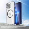 thumbnail image 2 of SaniMore for iPhone 14 Pro 6.1" 2022 Transparent Magnetic Case, Rugged Clear PC Back & TPU Bumpers Case with Wireless Charging for iPhone 14 Pro Shockproof Protective Cover, Blue, 2 of 9