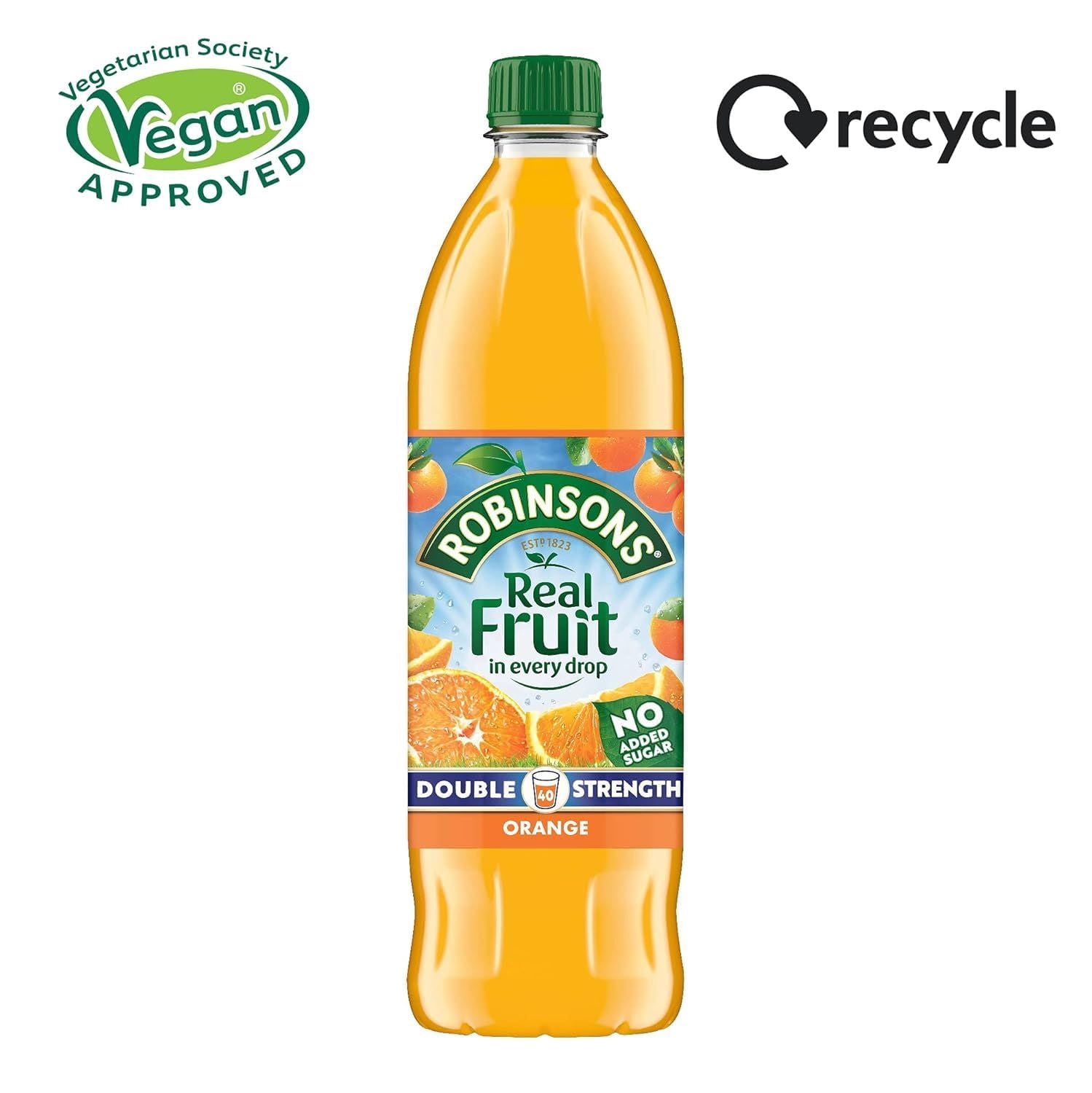 Robinsons Orange No Added Sugar 1L