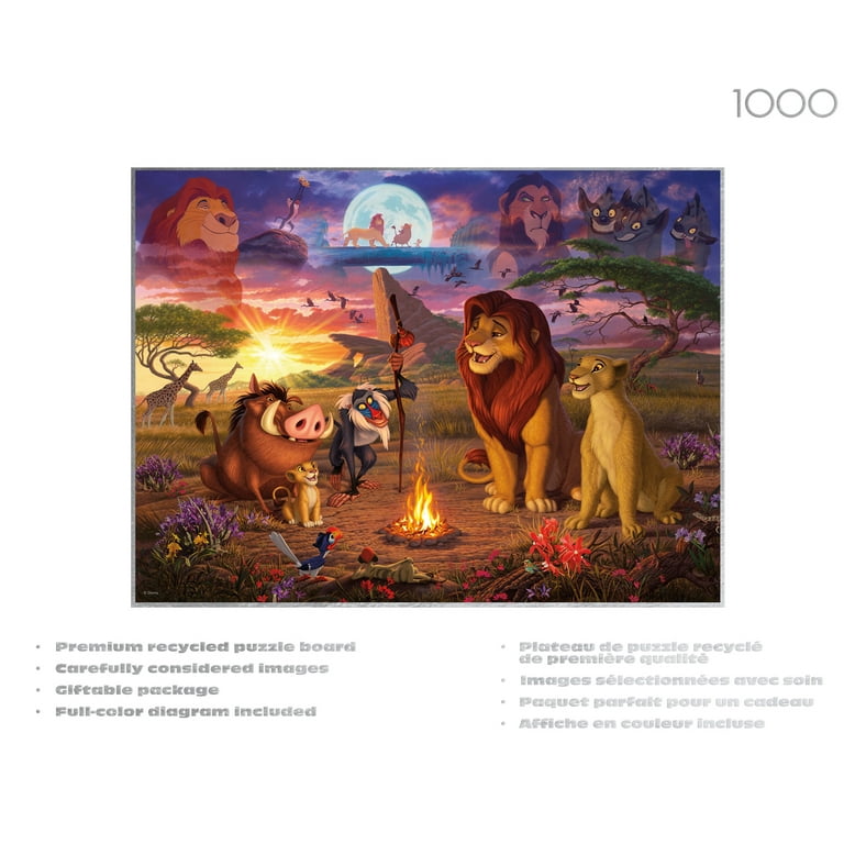 Lion Puzzle Adulti 1000 Pezzi Sostenibile Educativi Giochi Di Puzzle Impegnativi Per La Decorazione Murale Della Famiglia Degli Adulti 1000 Pezzi 1000pcs (75x50cm