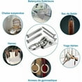 thumbnail image 3 of Support de Balançoire en Acier Inoxydable, Rotation Robuste à 360° pour Montage au Plafond, Utilisation Flexible en Intérieur Extérieur, Crochets de Balançoire de Qualité Commerciale Antirouille, 3 of 5