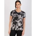 thumbnail image 4 of Real Essentials 5 Pack: Women's Short Sleeve V-Neck Activewear T-Shirt Dry-Fit Wicking Yoga Top (Available in Plus), 4 of 6