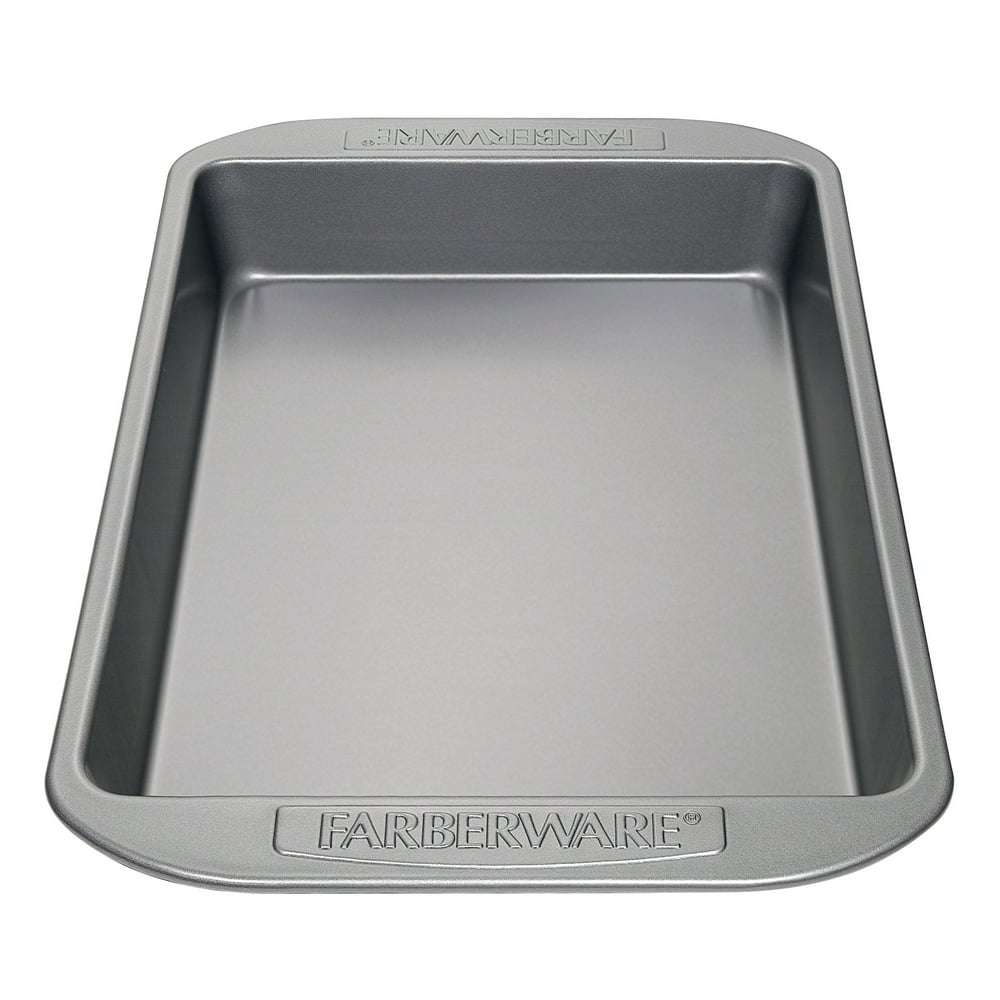 Farberware 9 x 13Inch Nonstick Bakeware Rectangular Cake Pan, Gray