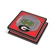 thumbnail image 2 of YouTheFan 9025061 NCAA Georgia Bulldogs Sanford Stade 3D StadiumViews Coaster Set - Pack de 2, 2 of 4