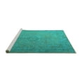 thumbnail image 2 of Ahgly Company Machine Washable Indoor Rectangle Persian Turquoise Blue Traditional Area Rugs, 7' x 9', 2 of 4