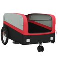 thumbnail image 3 of vidaXL Bike Trailer Black and Red 45 kg Iron, 3 of 4