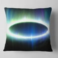 thumbnail image 2 of Designart Large Blue Oval Fractal Light - Abstract Throw Pillow - 16x16, 2 of 5