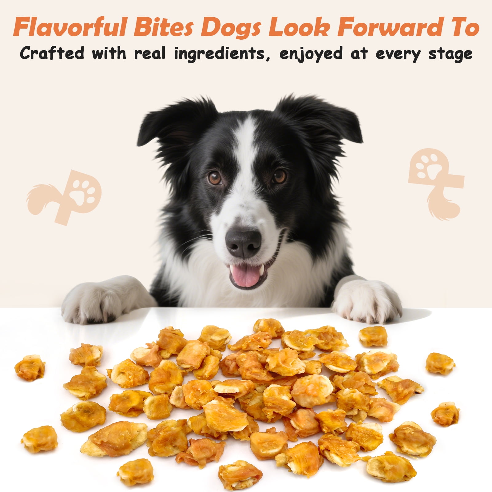 Petpuro Chicken Wrapped Banana Treats, Grain-Free Chewy Dog Snacks for Small Medium Dogs, 1.35 Pound