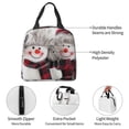 thumbnail image 4 of Pofeuu Christmas Snowman With Hat Print Lunch Bag Lunch Box Insulated Lunch Bag Adult Lunch Box for Men and Women, 4 of 8