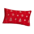 thumbnail image 2 of Funda de almohada decorativa navideña de peluche, funda de cojín, funda de almohada suave y lavable Rojo, 2 of 9
