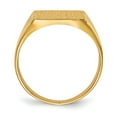 thumbnail image 2 of 14K Yellow Gold Ring Band Signet 13.0x12.0mm Closed Back Men's, 2 of 5