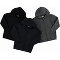 thumbnail image 3 of PURE CHAMP Boys 3 pack zip up hoodie Fleece long sleeve essentials hoodie for boys Athletic Kids Clothes Size 4-20 (Set2 Size 4/5), 3 of 4