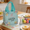 thumbnail image 2 of AURIGATE Easter Non-Woven Tote Bags, 8.27×5.91×7.87in Reusable Tote Bags with Bunny & Egg Prints, Spring Holiday Gift Bags for Easter Egg Hunts, Party Favors & Celebrations, 2 of 6
