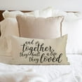 thumbnail image 6 of and So Together They Built a Life They Loved Farmhouse Decor Family Decoration Cotton Linen Home Decorative Rectangular Throw Pillow Case Cushion Cover with Words for Sofa Couch, 12 x 20 in, 6 of 6