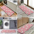 thumbnail image 6 of Pink Christmas Santa Pattern Kitchen Rug Mat,Kitchen Runner Rugs Non Skid Washable,Decorative Kitchen Floor Mats for Kitchen,Sink,Laundry,17"x47.2", 6 of 7
