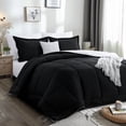 thumbnail image 2 of Aisbo Black/White Full Size Comforter Set,3-Pieces Reversible Comforter Set Soft and Lightweight,All Season Down Alternative Bed Comforter with 2 Pillow Shams, 2 of 7