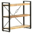 thumbnail image 1 of vidaXL 3-Tier Bookcase 90x30x80 cm Solid Mango Wood, 1 of 5