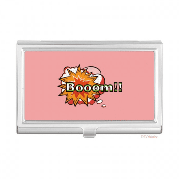 Boom Yes Diagram Business Card Holder Case Pocket Box Wallet