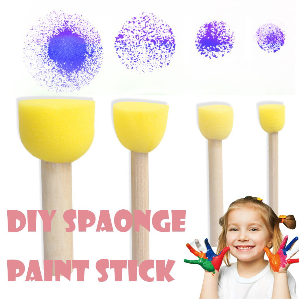 Sponges Graffiti Tools Kids Painting Tools Colorful Pattern DIY Toys Painting Brushes Educational Toys Paint Brush Graffiti Painting Drawing Tools for Kids Toddlers Art Supplies 5Pc A 