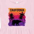 thumbnail image 4 of Inktastic California Sunset Vacation Beach Girls Baby Dress, 4 of 5