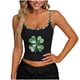 thumbnail image 2 of Camisetas de Verano para Mujeres sin Mangas Impresas con Cuello en U de Poliéster Moda Casual de Longitud Regular con Cuello en V de Manga Corta, 2 of 6