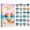 Multicolor A, variant on 24 Pack Heart Shaped Beach Sunset Inspirational Worry Stones Collection Gift Box - Glass Pocket Stones for Stress Relief