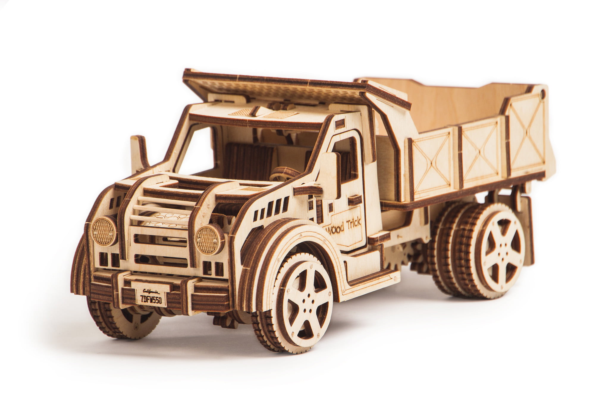 Oil Pump Jack Mechanical Model to Build 3D Wo Wood Trick Oil Derrick Rig Toy 
