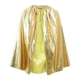thumbnail image 4 of Zecgelong Kids Shiny Cape Cloak Party Dress Up Role Play Outfit for Children Gold Size 2-10Y, 4 of 5