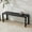 Black, variant on Outdoor Metal Garden Bench, Patio Backless Bench, Weatherproof Park Benches for Gardens, Patios, Gray