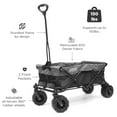 thumbnail image 2 of Creative Outdoor Push Pull Hauler Wagon for Kids, 200lbs Weight Capacity, All- Collapsible and Portable Folding Cart, Beach, Park, Garden, Camping & Tailgate, 2 of 9