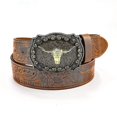 thumbnail image 1 of Western Cowboy Belt Buckle Men's Belt 110cm-YNP, 1 of 4
