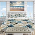 thumbnail image 2 of Designart "Symphony Of The Coastal Tropics" Beige Tropical Bedding Covert Set - Tropical Bed Set With 2 Shams, 2 of 5