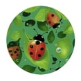 thumbnail image 4 of BANET  Leaves and Ladybugs print Round Tablecloth,WashableTable Cloth Decorative Table Cover for Dining Table Camping 31"-35, 4 of 8