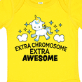 thumbnail image 4 of Inktastic Extra Chromosome Extra Awesome with Unicorn Boys or Girls Baby Bodysuit, 4 of 5
