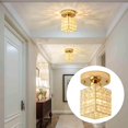 thumbnail image 1 of serony Modern Crystal Ceiling Light Flush for Hallway ceiling light gold mount small indoor hall Entryway Aisle, 1 of 9
