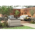 thumbnail image 3 of Suncast 73-Gal. Weather-Resistant Resin Outdoor Patio Storage Box, Light Taupe, 3 of 7