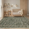 thumbnail image 4 of Garvee 8'x10' Vintage Area Rugs Washable Rugs, Non Slip Low Pile Rug Stain Resistant Contemporary Indoor Soft Carpet for Living Room Bedroom Dining Room, Black, 4 of 8