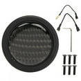 thumbnail image 1 of Botón pulsador de bocina de fibra de carbono para 6 pernos de volante OMP, piezas modificadas para coche, 1 of 11