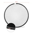 thumbnail image 2 of Mistaha 210mm Elinchrom Mount Reflector Diffuser Shade Lamp Shade with 10° 30° 50° Honeycomb Grids, 2 of 8