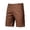 A-Brown1294, variant on Mens Solid Chino Shorts Button Closure Side Pockets Daily Bottoms