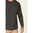 thumbnail image 3 of Hawx Men's Solid Charcoal Forge Long Sleeve Work Pocket T-Shirt Big Charcoal 3X, 3 of 4