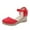 Red, variant on NOKIO Womens Espadrilles Sandals Closed Toe Platform Ankle Strap Casual Summer Wedges Sandals Women's Casual Shoes Breathable Slip-on Outdoor Leisure Wedges Sandals