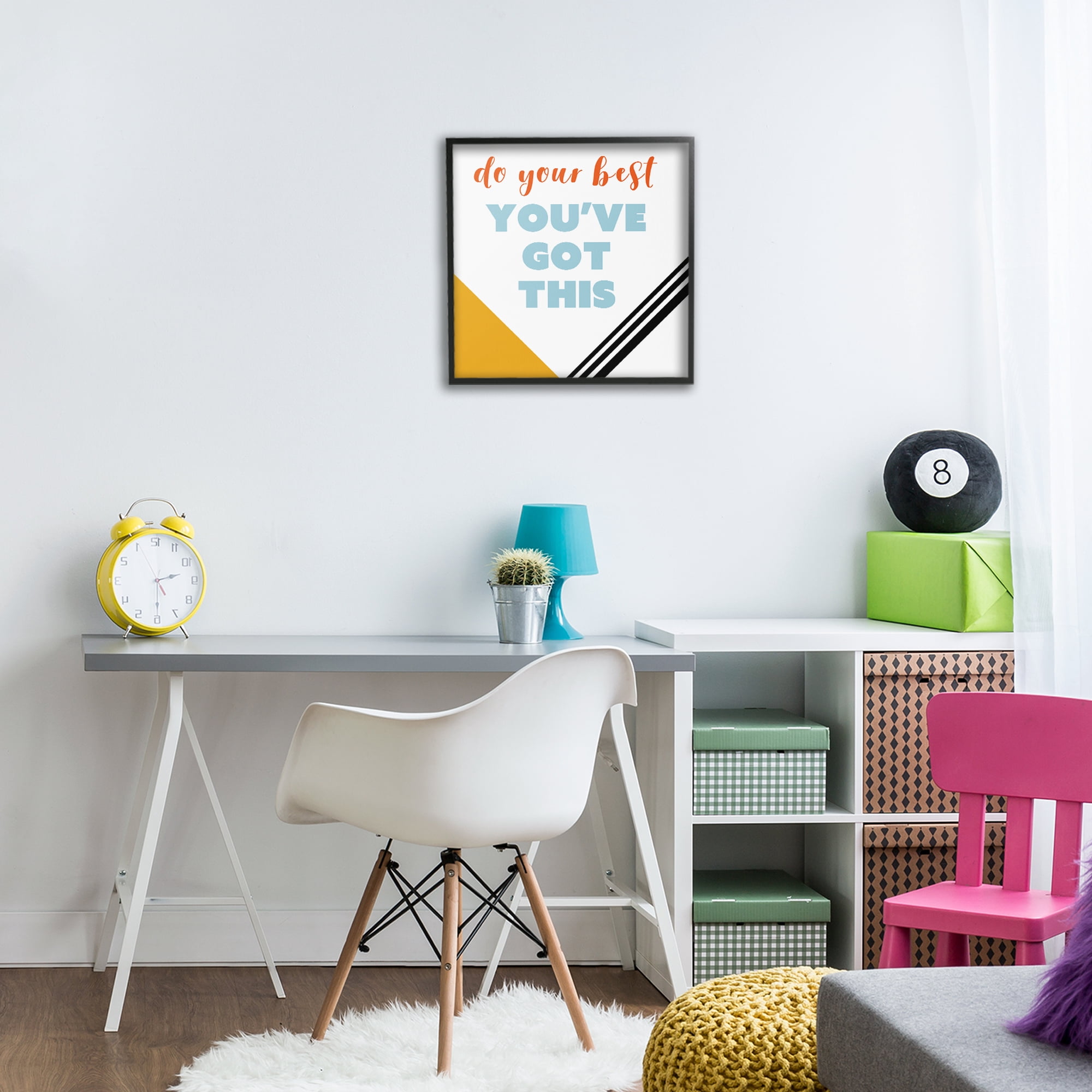 Stupell Industries Do Your Best You've Got This Black Framed Giclee Art, design by Anna Quach