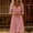 Pink, variant on RYDCOT Spring Dresses for Women Fashion V Neck Long Sleeve Summer Knee Length Dress Casual Beach Vacation Clothes Dresses Pink