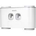 thumbnail image 1 of Toothbrush Holder, Automatic Wall Mounted Toothpaste Dispenser And Toothbrush Holder Set For Kids And Adults (Gray), 1 of 6
