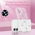 thumbnail image 5 of HETICA Bling Glitter 3D Bow Clear Soft Sparkly Protective TPU Case for iPhone 16 Plus 6.7" (2024), 5 of 7